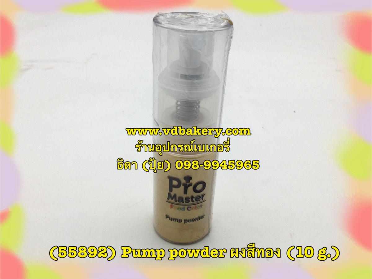 (55892) Pump powder/สีฝุ่น สีทอง (10 g./ขวด)